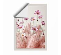 Cosmos in Bloom Botanical Unframed Wall Art Print A1 (84.1×59.4cm), Wall Decor for Living Room, Bedroom, Office & Home, Art Gift