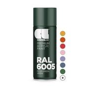Cosmos LAC Acrylic Paint Spray Can in Many RAL Colours, 400 ml Spray Can Perfect for DIY, Upcycling and Other Painting Work RAL 6005 MOSS GREEN N314