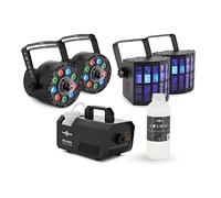 Cosmos LED Derby & Fog Party Lighting Pack by Gear4music