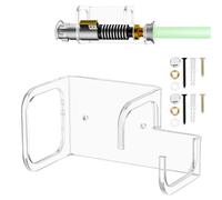 Cosmos Lightsaber Wall Mount Stand Horizontal Light Saber Display Rack Acrylic Lightsaber Wall Holder Placement Stand Compatible with Savi's Lightsaber & Most Lightsabers, Lightsaber NOT Included
