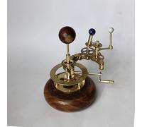COSMOS MUSEUM Brass Orrery - Sun, Earth & Moon Model | Functional Mechanical Solar System | Luxury Antique Decor for Home, Office & Library | Astronomy Gift for Space Enthusiasts (Golden Nebula)