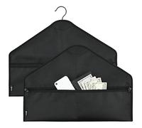 Cosmos Pack of 2 Hanger Diversion Safe Bag | Hidden Pocket Safe | Hanger Secret Hanging Safe Zipper Pouch Bag for Hide Personal Items in Travel, Home and Hotel