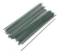 COSMOS Pack of 50 PCS Dark Green Floral Plant Stakes Artificial Flower Stub Stem for Handmade DIY Craft, 12 Inch