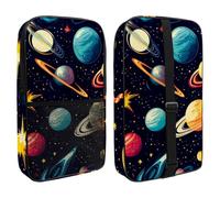 Cosmos Planets Comets Night Sky Galaxy Pattern Pickleball Bag, Pickle Ball Paddle Bag with Adjustable Shoulder Strap for Women and Men