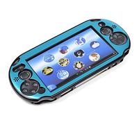 Cosmos Protection Hard Case Cover with Aluminum Faceplate Compatible with PS VITA 2000, Fits for Round Strat & Select Button Only (NOT for Vita 1000 Series), Light Blue
