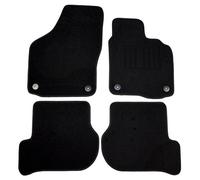 Cosmos V3438PRBL10SH Premium Carpet Black Tailored Floor Mat with Black Binding with Superior Heelpad