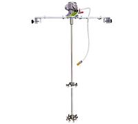 COSMOSTAR 1/8HP 55 Gallon Pneumatic Agitator Adjustable Drum Bucket Paint Mixer| Pneumatic Bracket Mixer, Paint Stirring Machine Bracket Air Agitator Paint Mix Tool, Tank Barrel Air Mixer