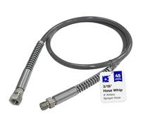 Cosmostar 3/16" Hose Whip, 4' Airless Sprayer Hose, Super Flexible, 3300 PSI Max Pressure, Durable - Universal Fit