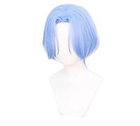 COSNOTHLE LANGA Wig SK8 The Infinity Cosplay Blue Short Hair with Langa Keychain