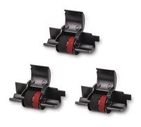 COSOB Replacment for IR40T Calculator Ink Roller IR-40T Ink Ribbon 3 Pack | Black/Red Calculator Ink Ribbon Replacement for Sharp EL-1750V EL-1801V Casio HR-100TM HR-170RC Canon P23-DHV P170-DH3