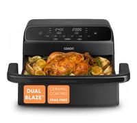 Cosori Air Fryer 8.6L, Ceramic Coating, Flexible for Every Meal | Single & Dual Zone with Removable Divider, Top & Bottom Heating, No Flipping Even Cooking, TwinFry Compact