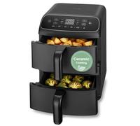 Cosori Air Fryer Turbo Tower Compact 8.6L, 39% Space-Saving Double-Stack Airfryer, Ceramic PFAS-Free,TurboBlaze Dual DC Motors for Even & Faster Cooking, Perfect for Family Meals