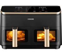 COSORI Dual Air Fryer, 8.5L Family Capacity, 8-In-1, Sync Cook & Finish, 2 Non-Stick Drawers with Visible Window, Energy Saving, 50+ Online Recipes, Dishwasher Safe, 35℃ to 230℃, Gold