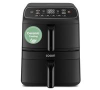 Cosori Air Fryer Turbo Tower Compact 8.6L, 39% Space-Saving Double-Stack Airfryer, Ceramic PFAS-Free,TurboBlaze Dual DC Motors for Even & Faster Cooking, Perfect for Family Meals