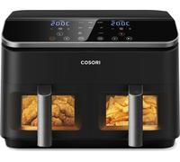 Cosori Dual Basket 8.5 Litre Air Fryer, Visible Windows And Light, Sync Cook, Sync Finish, 8 Functions, 100+ Recipes