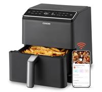 COSORI Dual Blaze Smart Air Fryer Oven, 6.4L, No Shaking Double Heating Elements, 12 Functions with APP Control, Dishwasher Safe, Black
