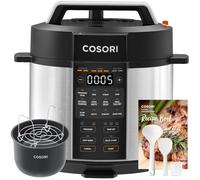 Cosori Electric Pressure Cooker 5.7L, 9-in-1 Multi Cooker, Ceramic Coating | 70% Faster, 12 Safety Features, Steamer, Rice Slow Cooker, Sauté Pan, Yoghurt Maker, Sous vide, Stock Pot, Food Warmer