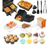 COSORI Hot Air Fryer Accessories for Cosori Dual Blaze Airfryer 8.5 L, Airfryer Accessories Includes Silicone Mould Hot Air Fryer, Cooking Grate, Silicone Muffin Cases and Other Accessories