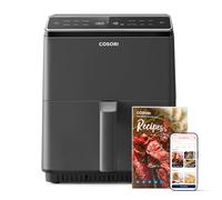 COSORI Smart AirFryer Oven, Up to 55% Energy Saving, 6.4L, App Control,12 Functions, Air Fry, Roast, Bake, Reheat & Grill, Includes Cookbook, Dishwasher Safe