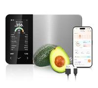 Cosori Smart Kitchen Food Scales, Free App with Extensive UK Food Database, Premium Calorie Counting Scale, Clear Color Display, AI Scan, Track 19 Nutrients, USB-C, Offline Mode, Stainless Steel