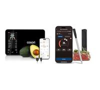 COSORI Smart Kitchen Food Scales Nutrilens and Wireless Meat Thermometer, Premium Calorie Counting Scale, AI Scan via Free App, Track 19 Nutrients, Thermometer for Air Fryer Grill and Oven Smoker