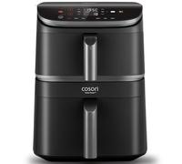 COSORI TurboTower Dual Air Fryer 10.8L, Space-Saving Stacked Design for 3-Layer Cooking, Prepare Full Meals at Once with Rapid Heat Tech for Faster & Even Crisp Results, Energy Efficient, App Recipes