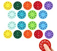 COSORO 18pcs Math Fidget Spinners Math Fidget Toys for Kids,Math Fact Fidget Spinners Addition Subtraction Multiplication Division Fidget Toy Math Spinner Educational Toy Maths Games for the Classroom