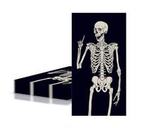 COSORO 20Pcs Halloween Napkins Serviettes Disposable 40x33cm,Halloween Serviette Napkin,Scary Skeleton Black Tissue Cocktail Dessert Dinner Napkins for Halloweens Party Paper Napkin Table Decorations
