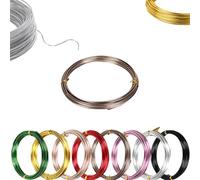 COSORO 45m Brown Aluminum Craft Wire 18 Gauge,1mm Thin Crafting Bendable Sculpting Wire,Weaving Wrapping Florist Wire for Jewellery Making,Modelling,Bead Floral Making Skeleton Wires