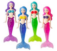 COSORO 4Pcs Diving Mermaids Toys Swimming Pool Sinking Toy Swimming Sinkers for Kids,Mermaid Underwater Diving Toy,Bath Mermaid Water Underwater Pool Training Toys Gifts for Girls Boys Pool Games