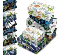 COSORO Dinosaur Wrapping Paper Sheets 68x50cm,12 Sheets Dino Gift Wrapping Paper,Recyclable Dinosaur Birthday Wrapper for Boys Girls Kids Dino Birthday Baby Shower Party Gift Wrap Boxes Decorations