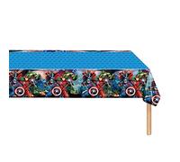 COSORO Marvel Avengers Superhero Table Cloth Party,Super Hero Party Decorations,108*180cm Plastic Captain America Iron Man Cover Disposable Tablecloth for Kids Boys Birthday Decor Supplies