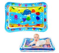 COSORO Tummy Time Mat Inflatable Water Mat for Babies,70 * 50cm Blue Whale Water Cushion Baby Inflatable Water Play Mat Sensory Toy for Infants,Toddlers Baby Toys 3-12 Months Newborn Girls Boys Gifts