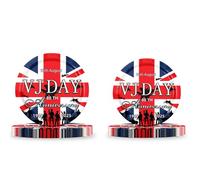 COSORO VJ Day 80th Anniversary Decorations Paper Napkins Serviettes,20pcs 15th August VJ Day Napkins for 80 Years Victory Over Japan WW2 1945-2025 VJ-Day 80th Anniversary Party Table Decorations