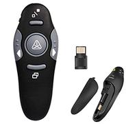 COSORO Wireless Presenter,2.4GHz Wireless USB PowerPoint Remote Control Presentation Clicker with Red Laser Pointer,for PPT/Keynote/Prezi/OpenOffice/Windows/Mac OS/Android/Linux- Up to 15 m Range
