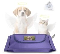 COSOWO Small Pet Burial Bag Dignified & Leak-Proof Deceased Pet Body Bag for Rabbits, Kittens, and Small Dogs Includes Memorial Keepsake Card for Final Goodbye, Navy, S