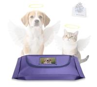 COSOWO Small Pet Burial Bag Dignified & Leak-Proof Deceased Pet Body Bag for Rabbits, Kittens, and Small Dogs Includes Memorial Keepsake Card for Final Goodbye, Navy, XS