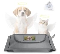 COSOWO Small Pet Burial Bag Dignified & Leak-Proof Deceased Pet Body Bag for Rabbits, Kittens, and Small Dogs Includes Memorial Keepsake Card for Final Goodbye, Grey, S