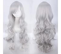 cospay wig 80cm long curly hair universal style thick air curling face headgear color:JF80-3
