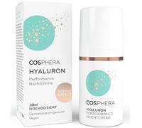 Cosphera Hyaluronic Night Cream 100% Vegan - Night Cream Against Wrinkles, Bags and Dark Circles 30 ml - Face Cream for Men and Women
