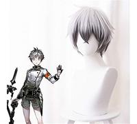 Cosplay Anime Game Arknights Mephisto Cosplay Wig Black Gray Gradient Synthetic Wig for Halloween Party Costume Wigs