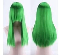 cosplay anime wig high temperature silk rose net colorful 60CM thickening long straight hair color:ZF60-22 thickening