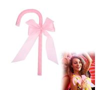 Cosplay Cane Prop, Pink Bow Cane Prop, Little Bo Peep Staff, Walking Canes Props Stick With Bowknot, Decorative Staff Props for Halloween Valentines Day Party Cosplay