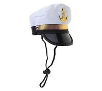 Cosplay Captain Halloween Mischievous Dog Costume Hat Cute Festival Pet Animal Headwear Cosplay Accessories Hats For Small Dogs For Cats For Dogs Christmas