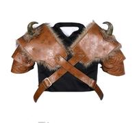 Cosplay clothes Men's Medieval Costume Shoulder Armors Retro Steampunk Leather Body Chest Armor Shoulder Armour Chest Guard, cosplay party (1PCS-left shoulder)