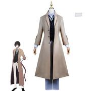 Cosplay Costume Bungou Stray Dogs Cosplay Outfit Anime Costume Halloween Party Carnival Costumes For Adult Men Women(Size:XXL,Color:Osamu Dazai B)