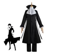 Cosplay Costume Bungou Stray Dogs Cosplay Outfit Anime Costume Halloween Party Carnival Costumes For Adult Men Women(Size:L,Color:Ryūnosuke Akutagawa)