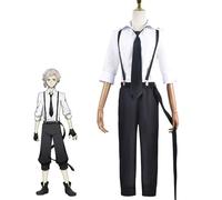 Cosplay Costume Bungou Stray Dogs Cosplay Outfit Anime Costume Halloween Party Carnival Costumes For Adult Men Women(Size:L,Color:Atsushi Nakajima)