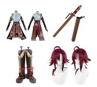 Cosplay Costume For Shikanoin Heizou Genshin,Women Men Uniform With Accessories,Cosplay Replica Prop Wig Shoes Full Set, Halloween Carnival Party Suit