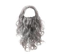 Cosplay Costume Wig - Halloween Costume Wig, Jesus Wizard Wig | Men's Halloween Costume Beard Wig, Short Cosplay Synthetic Bob Wig, Half Heat Resistant Halloween Costume Bang Wig Cap
